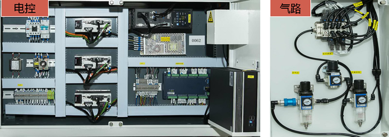 Sub-board electrical control and gas circuit layout